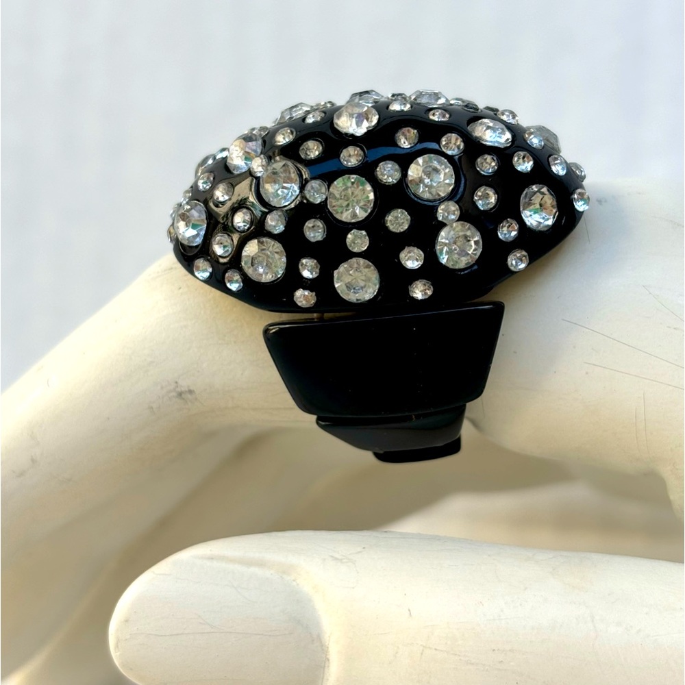 Bling on Black Ring